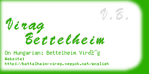 virag bettelheim business card